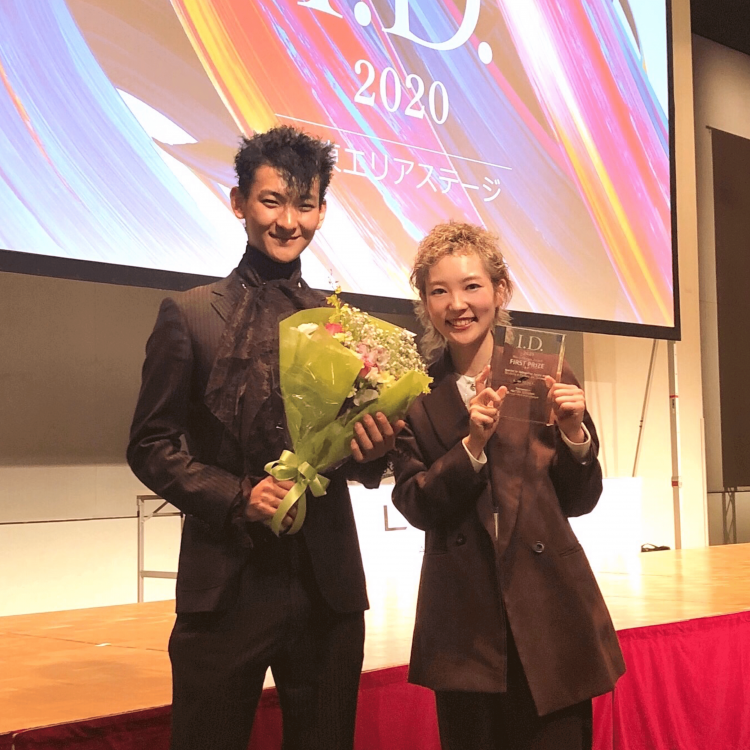 uka 恵比寿三越店所属のヘアスタイリスト川田 愛恵が、LeveL主催「I.D.」のMen's Design Award関東エリアでグランプリを獲得しました！画像