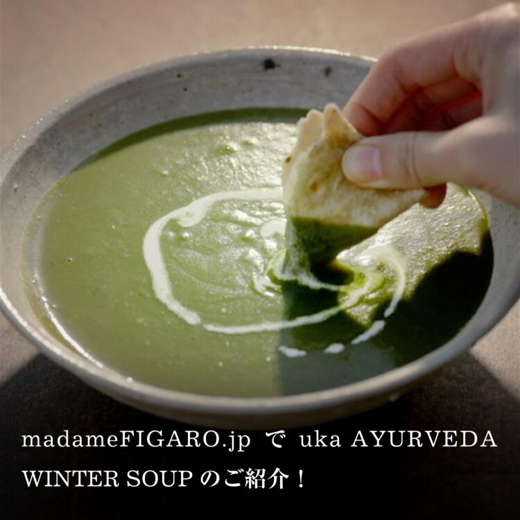 FIGARO.jpでuka AYURVEDA WINTER SOUPをご紹介していただきました！画像