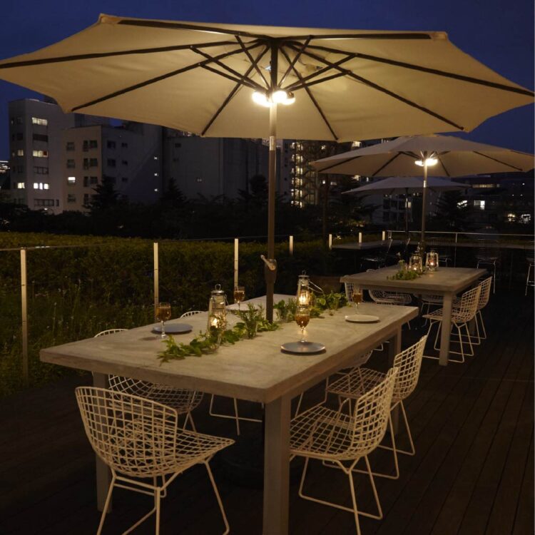 ukafeテラスでワインとビールが飲み放題！デリプレート付き！画像
