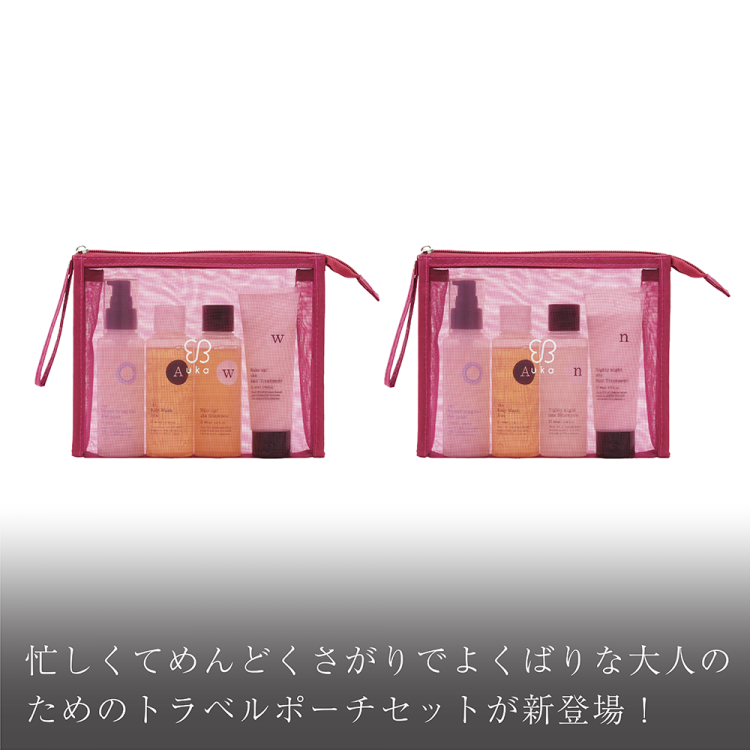 忙しくてめんどくさがりでよくばりな大人のためのトラベルポーチセットが新登場！画像