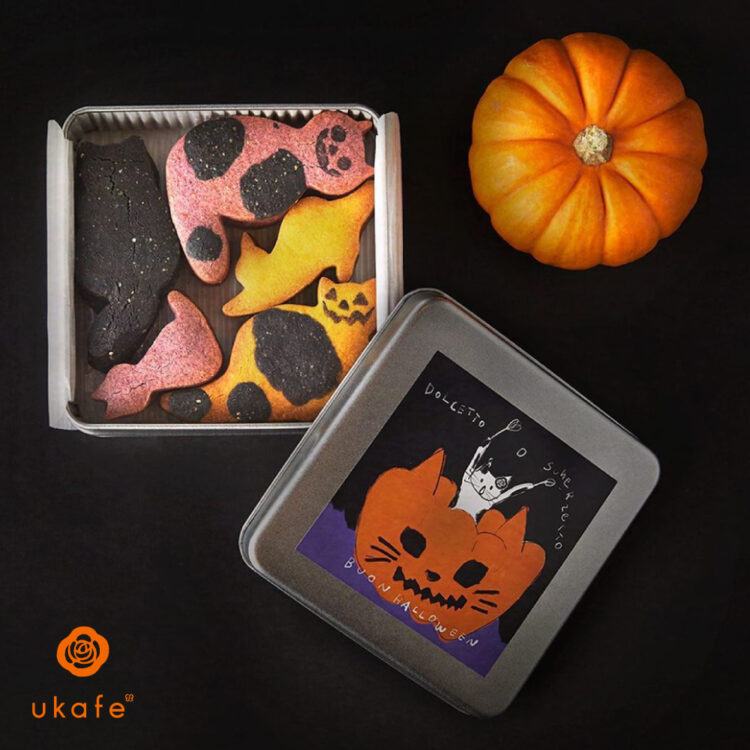 10/11〜数量限定！ukafeにハロウィン猫クッキーが登場画像