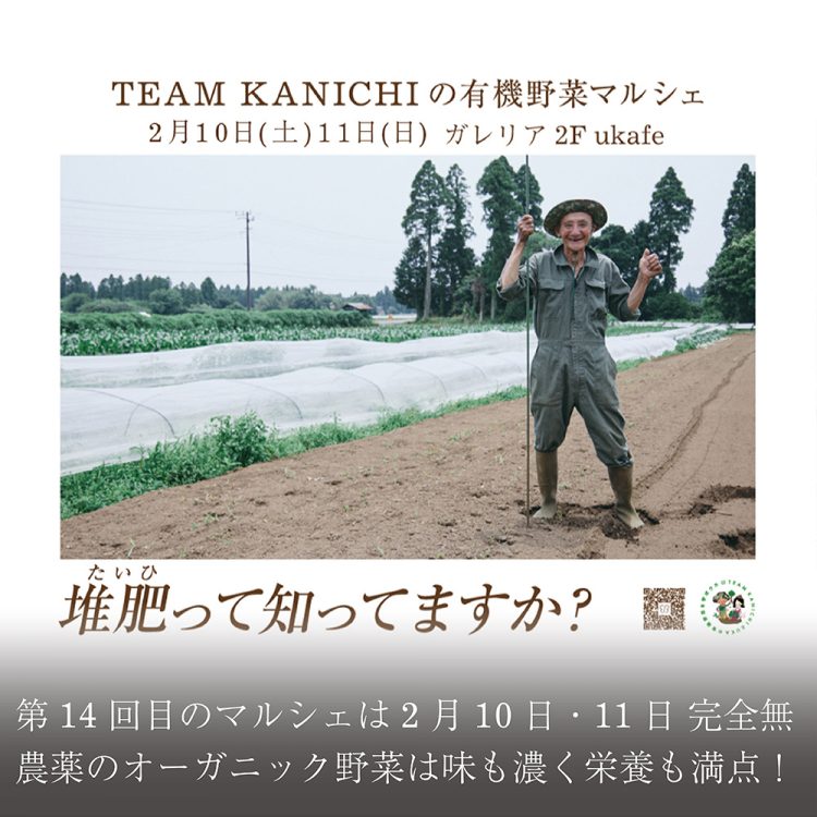 第14回目のマルシェは2月10日・11日完全無農薬のオーガニック野菜は味も濃く栄養も満点！画像